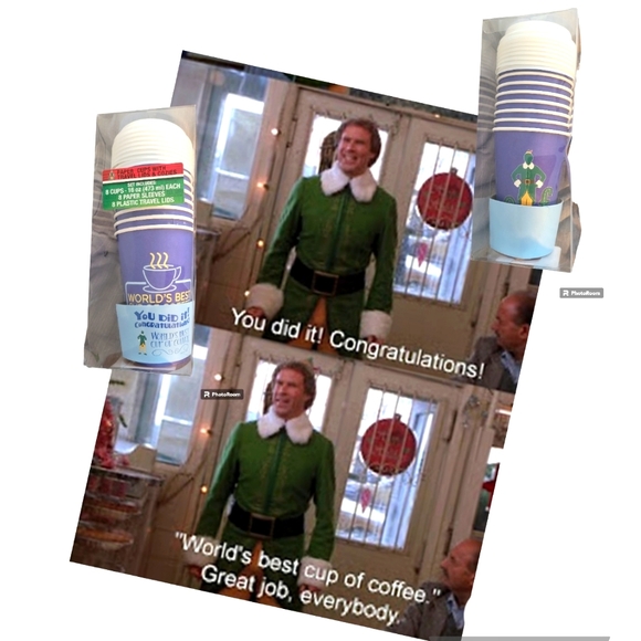 Holiday | Buddy The Elf Worlds Best Coffee Paper Travel Cups | Poshmark